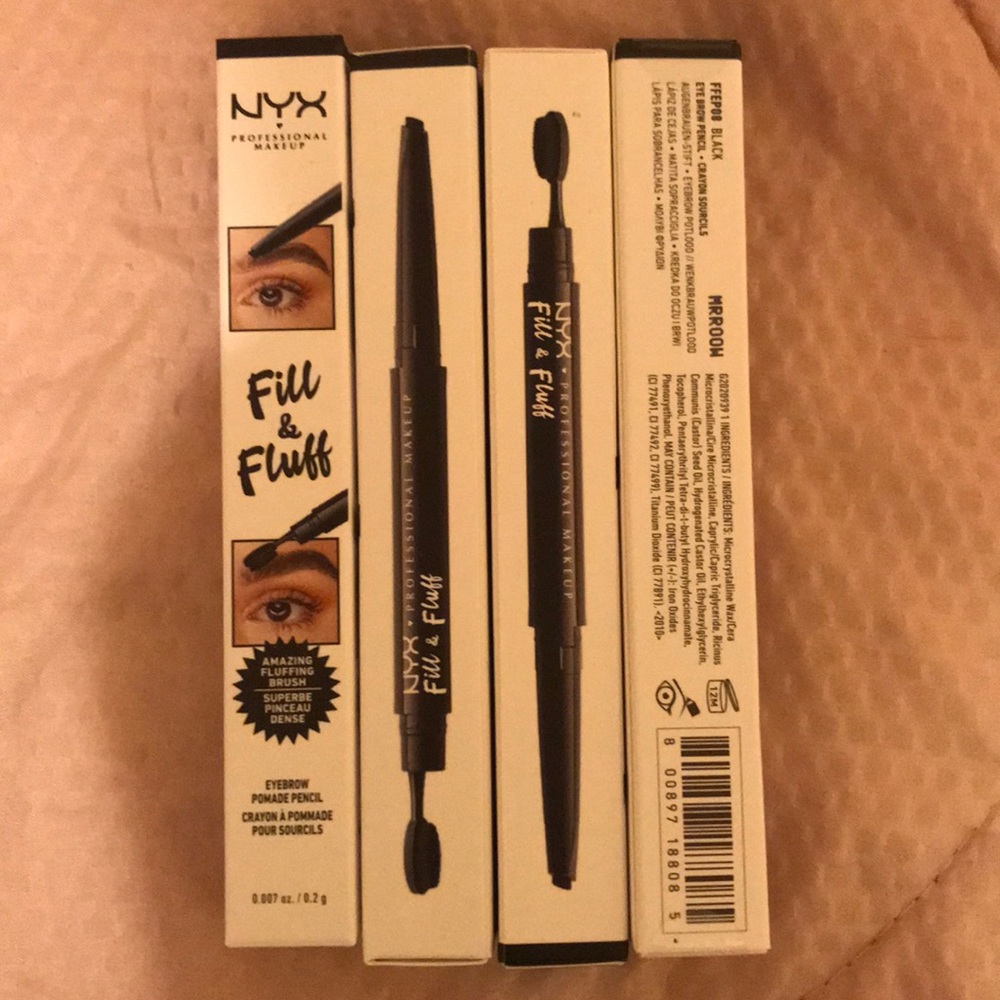 Nyx Fill & Fluff brow pencil in black